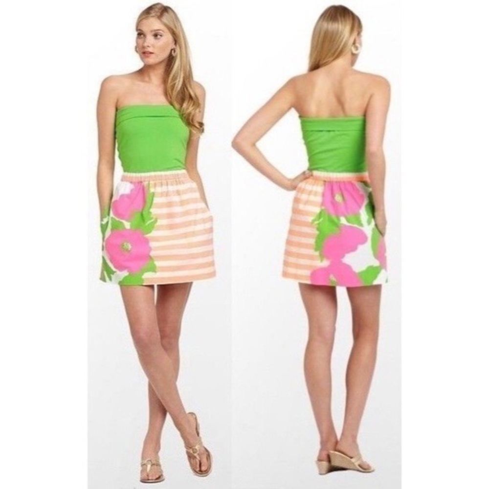 Lilly Pulitzer strapless fleur dress